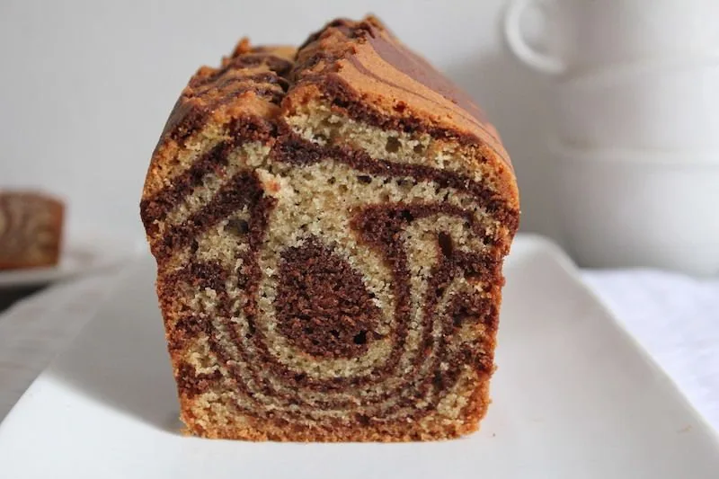 Zébra cake vanille-chocolat  sans gluten
