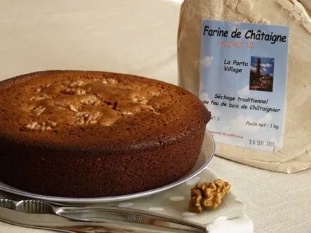 Le gâteau à la farine de châtaigne sans gluten de Sabrina