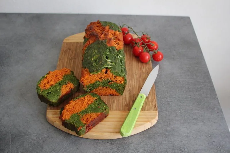 Marbré aux tomates séchées et blettes sans gluten