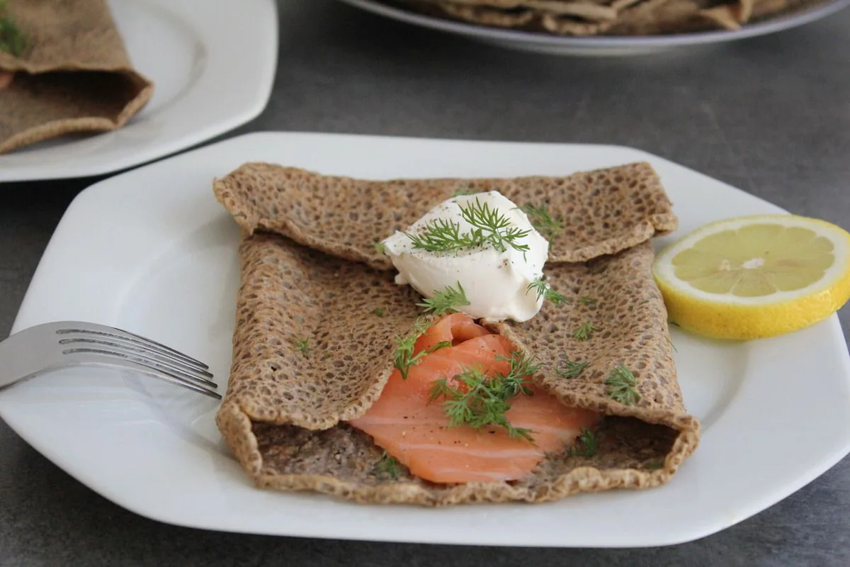 Galettes de sarrasin et crêpes à la farine de riz sans gluten
