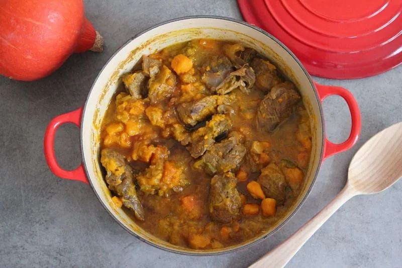 Mijoté de boeuf fondant au potimaron