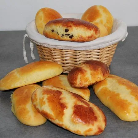 Petits pains au lait et au chocolat de Clémentine et Michel Oliver (sans gluten)