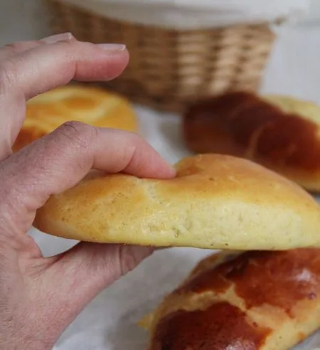Petits pains au lait et au chocolat de Clémentine et Michel Oliver (sans gluten)