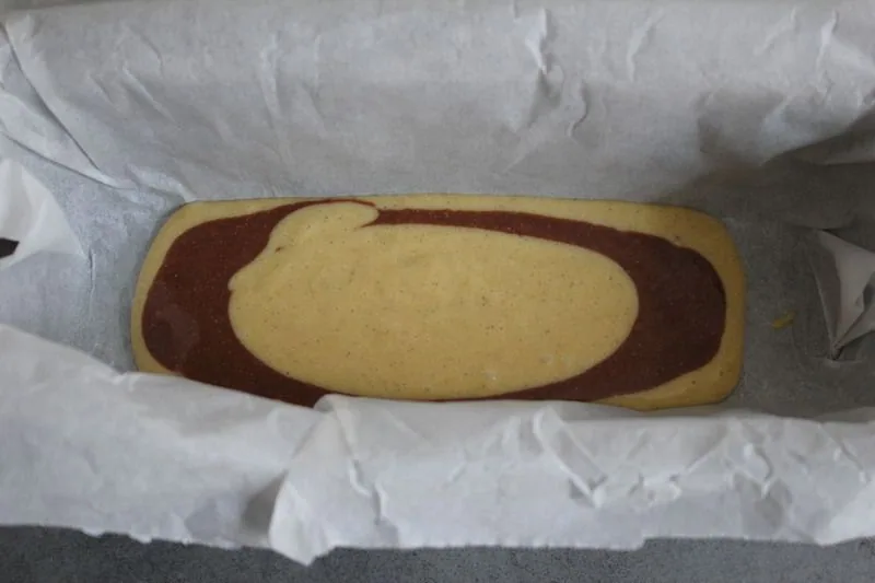 Zébra cake vanille-chocolat  sans gluten