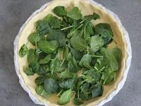Tarte aux pousses d'épinards et à la féta de F. Jules sans gluten