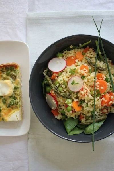 Salade printanière de millet