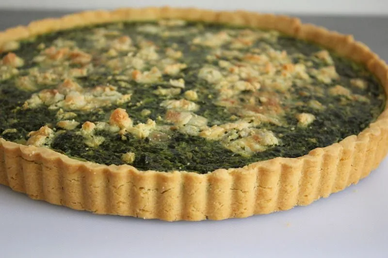 Tarte aux épinards sans gluten
