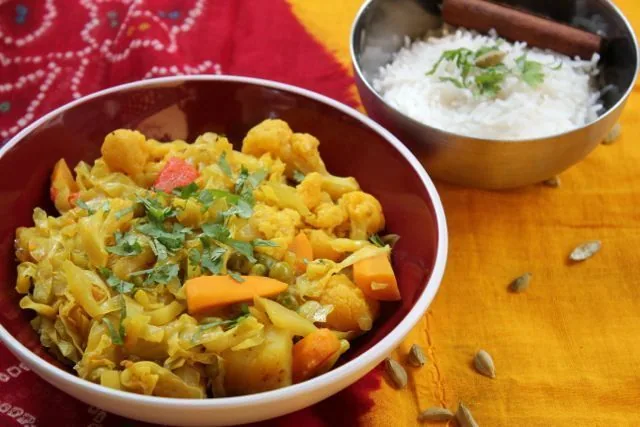 Mix vegetable ou mélange de légumes à l'indienne