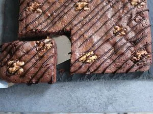 Brownies aux noix et  à la farine de Teff sans gluten