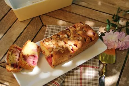 Cake vanille fraises sans gluten