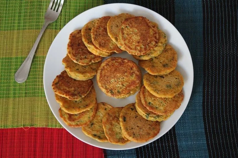 galettes à la farine de pois chiche,