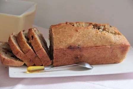 Banana-bread aux pépites de chocolat (sans gluten)