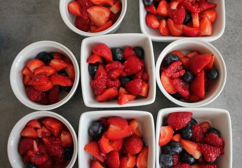 Crumble aux fruits rouges